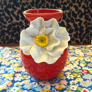 Anthropologie 3d flower vase